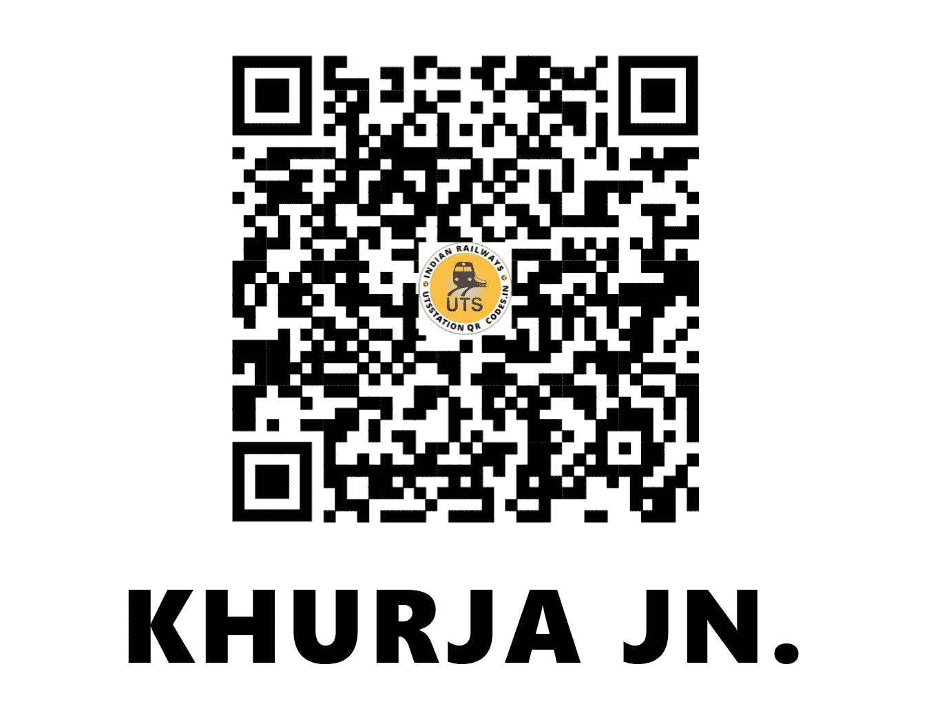 UTS QR Code for KHURJA JN. - KRJ (NC - UTTAR PRADESH)